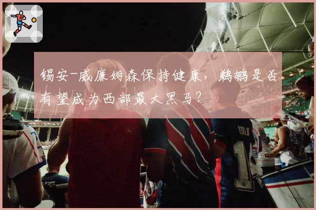 锡安-威廉姆森保持健康，鹈鹕是否有望成为西部最大黑马？